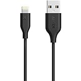 Anker PowerLine 3ft Apple MFi Certified Lightning to USB Cable Sturdy Charging Cord for iPhone 5/5s/5c 6/6s Plus, iPad mini/Air/Pro iPod touch(Black)