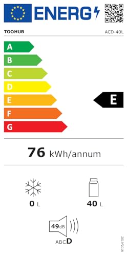 45L Elektrische Kühlbox, Thermoelektrische Auto Kühlbox mit Rollen 12V/230V Kühl & Warm Funktion mit Energiespar-/MAX/ECO-Modus, für Camping, Picknick, Leise