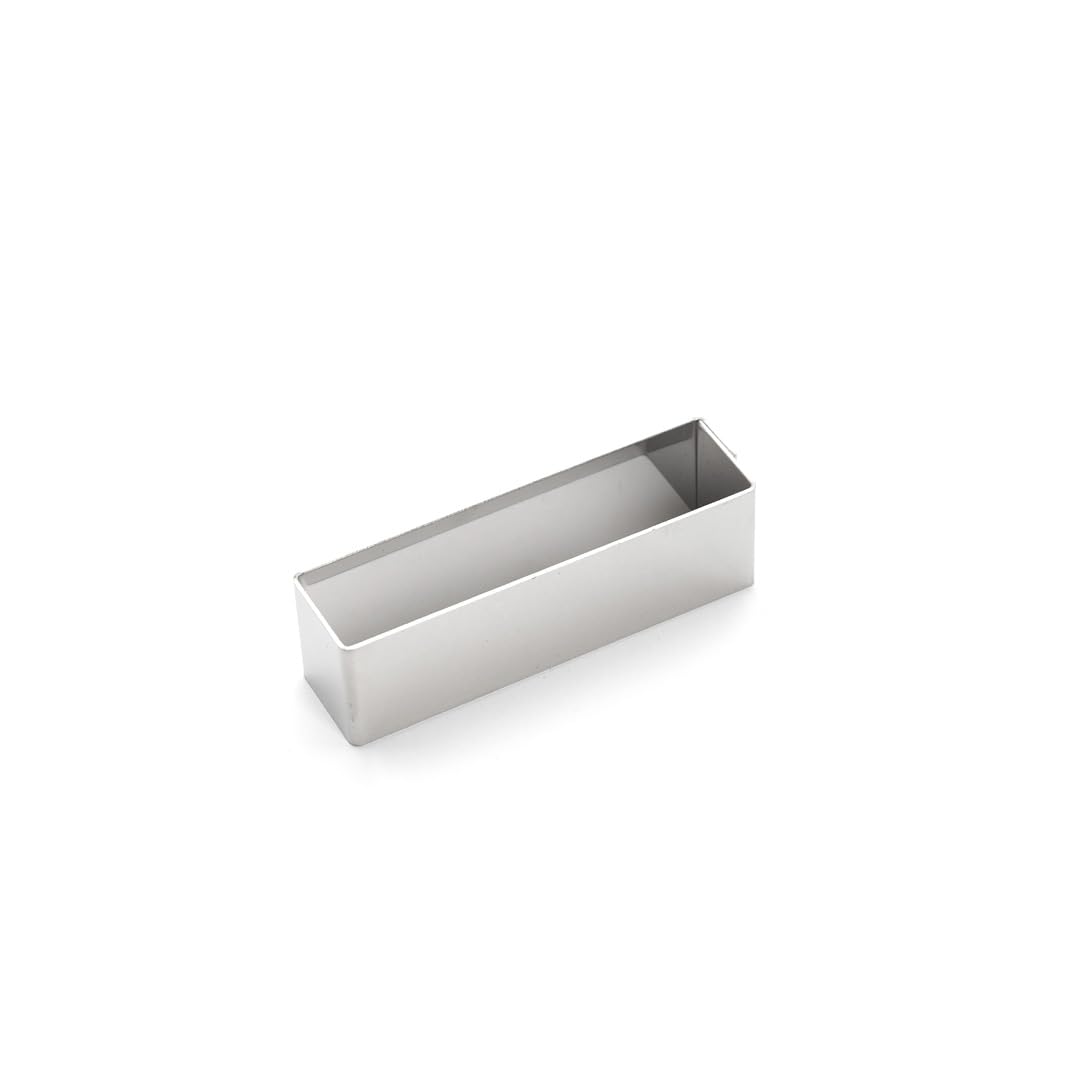 De Buyer 3943.10 Stainless Steel Rectangular Ring, Sharp Corners