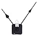 Mudder Long Spindle Quartz Clock movement, 1/2 Inch Maximum Dial Thickness, 9/10 Inch Total Shaft Length (Black)