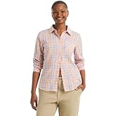 Nautica Womens Button Front Long Sleeve Roll Tab Shirt