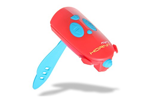 Hornit MINI HORNIT REBU Fun Horn and light gift for kids bike & scooters, Red and Blue - Thumbnail 2