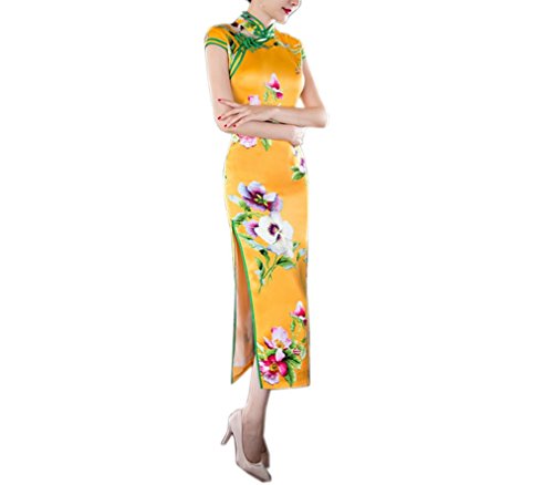 XueXian(TM) Women's Summer Chinese Style Cheongsam Long Qipao Dress Party Gown