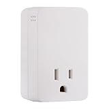 GE UltraPro Surge Protector with Audible Alarm, Fits Behind Hard-to-Reach Areas, End of Service Alarm, 1 Outlet, 1080 Joules Protection Rating, 38124