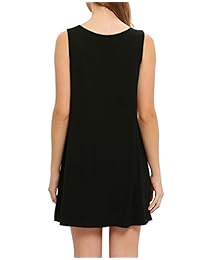 Romwe - Vestido sin mangas para mujer, de verano, suelto, informal, con camiseta