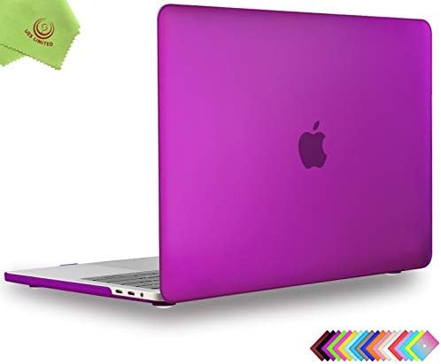 UESWILL MacBook Pro 13 inch Case 2018 & 2017 & 2016 Release, A1989 / A1706 / A1708, Matte Hard Case Cover for Newest MacBook Pro 13 inch with/without Touch Bar Touch ID, Deep Purple