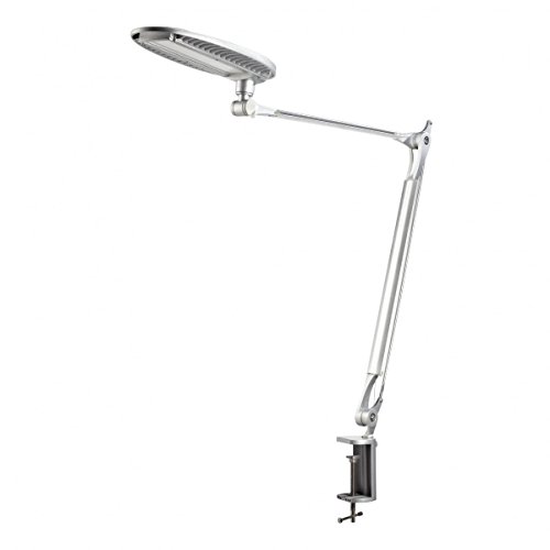 OxyLED OxyRead T4 Daylight White LED Desk Lamp, Table Lamp Eye-caring LED Lamp (12W, Dimmable, Touch Control, Professional Architect Swing/Adjustable Arm)