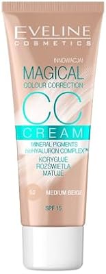 - Magical Colour Correction CC Foundation Nr 52 Medium Beige, Foundation Make Up mit SPF 15, Make-Up für alle Hauttypen, Feuchtigkeitsversorgung CC-Creme - 30 ml