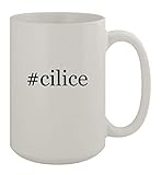 #cilice - 15oz Ceramic White Coffee Mug, White