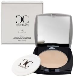 2016 Best Glow Dewy Elegant Look Coco Blanc Aura Glow Pressed Powder No.2 Nude Champagne Spring Luminous Dewy Look (15g)