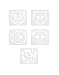 NPW-USA Sidewalk Animal Faces Chalk & Stencils Set