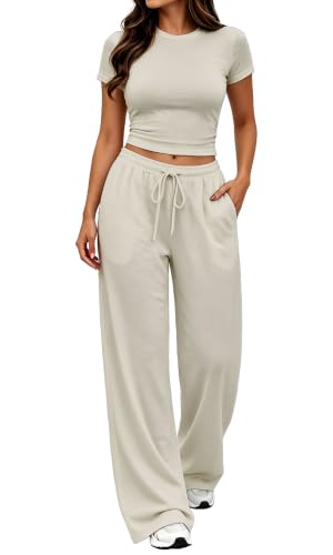 YIOIOIO Womens 2 Piece Summer Matching Set Lounge Oufit with Pockets at Amazon