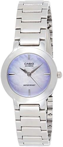 Casio Women'S Purple Dial Stainless Steel Band Watch Ltp 1191A