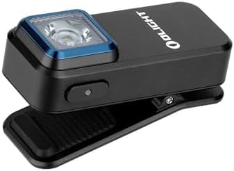 Oclip Mini Lampe de Poche à Clip Source Rouge et Blanche 300LM 70M