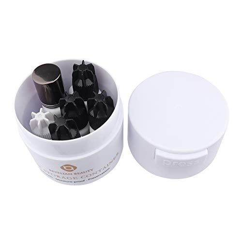 BEYELIAN Glue Storage Container Eyelash Extensions Adhesive Jar Stand Sealed Tank Lash Artists Tool White - Thumbnail 4