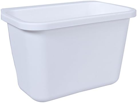WMSTUDIO Slim Open Recycler Trash Can,Hanging Standing Kitchen Waste Bin Dustbin Scrap Storage Box White