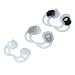 Alitutumao 3 Pairs (Large / Medium /Small) Replacement Noise Cancelling Double Flange Silicone Earbuds EarTips Eargel for Bose QC30 QuietControl 30 QC20 SIE2 IE3 Soundsport Wireless Earphones White
