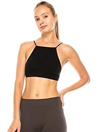 Kurve Bralette - Bralette de cuello alto con protección UV UPF 50+ (fabricado con amor en los Estados Unidos)