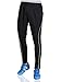 GEEK LIGHTING Men's Active Soccer Training Pants Casual Gym Jogger Sweatpants with Pockets & Zipper Legs