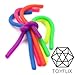Fidget noodle 5-Pack Toyflix / Stretchy Noodles, Sensory / Stress/Anxiety Relief, Fidget Toys (BPA/Phthalate/Latex-Free) Stretchy String, Stretches from 11 inches to 5 feet!