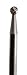 Forney 60135 Tungsten Carbide Burr with 1/8-Inch Shank, Ball Shaped, 1/8-Inch,Dark Grey