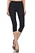 Leggings Depot Women's Popular Best Capri Cropped Butterknit Soft Printed Brush High Waist Quality Leggings Batch3 (Regular (Size 0-12), Black)