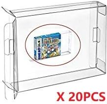 WICAREYO 20pcs Carts Clear CIB Case Sleeve Box Protector Compatible for Gameboy Color Advance GBA GBC NGPC