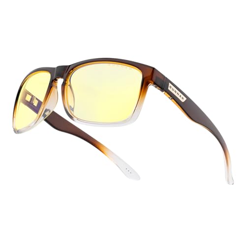 GUNNAR Gaming Glasses - Intercept Latte/Fade Amber Lens - Blue Light Blocking R…