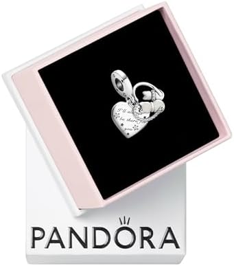 Amazon.com: PANDORA Heart Padlock Double Dangle Charm - Gift for