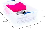 Really Useful Box Nestable 43 Litre Clear Storage Box Pack of 3 Brand view 5