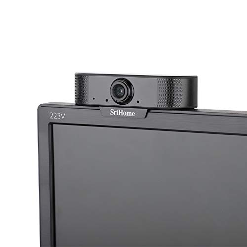 joupugi 1080P Webcam with Microphones, Full HD USB 2.0 Web Camera Conference Video Calling Computer Camera with Adjustable Clip for PC Computer Desktop Laptop