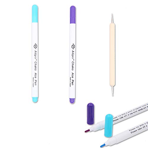 Set of 10 Cross Stitch Tools Includes Transfer Papers,Transparent Papers,Water Soluble Pen, Counterdraw Iron Pen,Embroidery Supply for Paining Patterns on Cloth