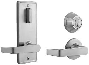 Stanley Commercial Hardware Commercial Single Locking SFIC Passage Lever from the QCI200 Collection, Sierra Style, Satin Chrome Finish