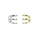 HONBAY 4PCS Non Piercing U Shape Cartilage Ear Clip Ear Cuff Earrings Both for Men and Women