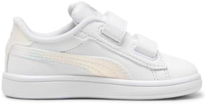 Ténis Unissex Kids Smash 3.0 Holo 2.0 V INF, PUMA Branco-Mauve Mist-PUMA Prata, 20 EU