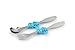 Kids Divided Plate with Utensils - Children's Meal Set with Plate, Fork and Spoon - Mermaid