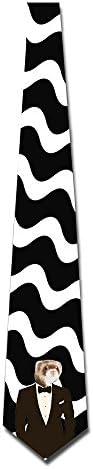 Mink In Suit Mens Creative Tie Necktie,Great For Weddings