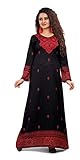 Women's Trendy Printed Round Neck Kaftans Abayas Multiple Colors & Designs