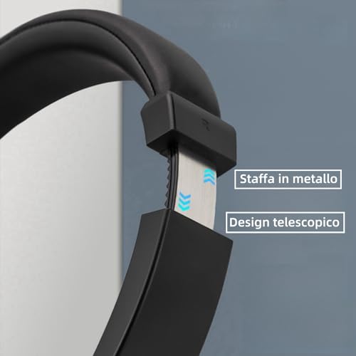 Queemie Wireless TV Headphones Bluetooth 5.3 with USB Transmitter, Adjustable Headband, Ultra-Light Supra-Ear TV Headphones for Adults, Teens & Seniors – Black