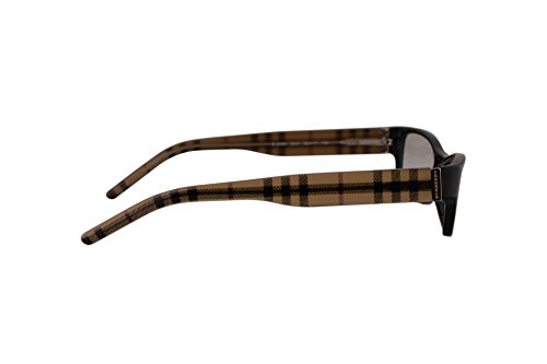 Burberry Be2094 Eyeglasses 52 17 135 Shiny Black Striped Beige
