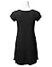 DRESSIS Women's Round Neck Short Sleeve Flared Flowy Tunic Dress