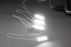 3 Pack – 4 White 1x4 Bricks/White LED Down Lights