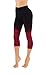 CodeFit Yoga Power Flex Dry-Fit Pants Workout Printed Leggings Ombte Print (Small/Medium, 6c908-blk/Bur)