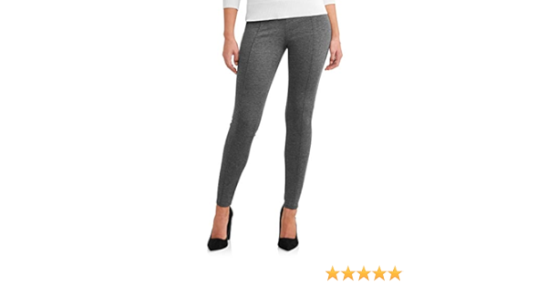 time and tru women's skinny zip back ponte pant