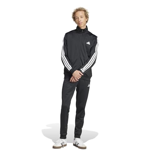 Homme Sportswear Basic 3 Stripes Tricot Track Suit, Black, M Tall