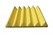 Soundproofing Acoustic Studio Foam - Yellow Color - Wedge Style Panels 12”x12”x2” Tiles - 4 Pack