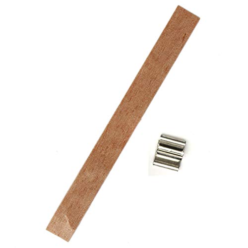 LTKJ 40pcs 6 Inch Wood Candle Wicks with Sustainer Tabs for Candle Making and Candle DIY