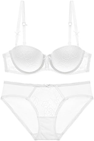 New Women Bra Set Sexy Lace 1/2 Cup Underwear Suits