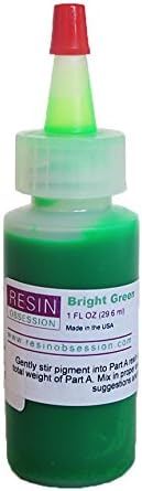 Resin Obsession Bright Green Translucent Color Pigment - 1 Ounce