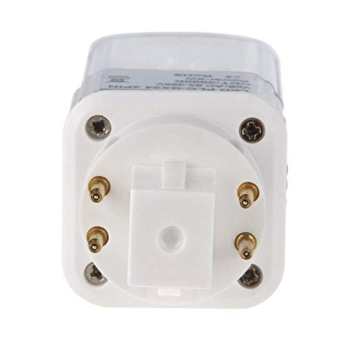 HERO-LED GX24-40S-4P-DW Rotatable PL-C Lamp GX24Q 4-Pin LED CFL/Compact Fluorescent Lamp, 8W, 18W Equal, Daylight White 5000K (Remove/Bypass The Ballast)
